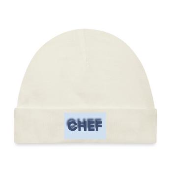 CHEF - Baby Premium Organic Mütze - Naturweiß - Vorne