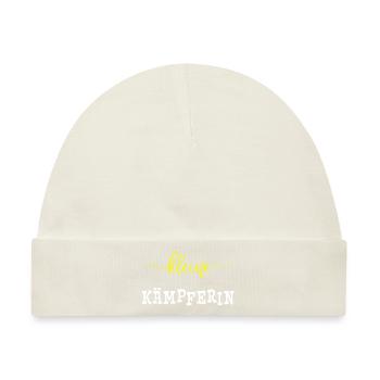 Kleine Kämpferin - Mädchenpower - Baby Premium Organic Mütze - Naturweiß - Vorne