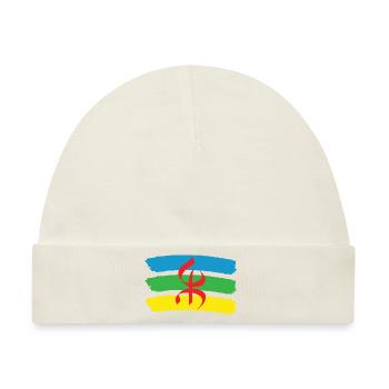 AMAZIGH BERBER YIFINAGH FLAGGE - Baby Premium Organic Mütze - Naturweiß - Vorne