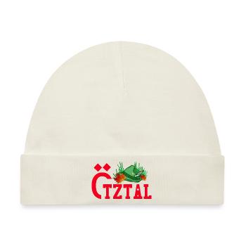 Ötztal roter text ötztaler natur - Baby Premium Organic Mütze - Naturweiß - Vorne