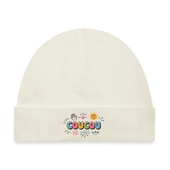 Fröhliches Design - Kuckuck - Baby Premium Organic Mütze - Naturweiß - Vorne