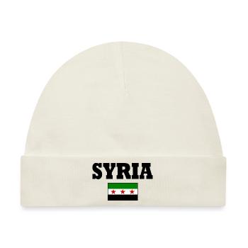 syrien flagge - Baby Premium Organic Mütze - Naturweiß - Vorne