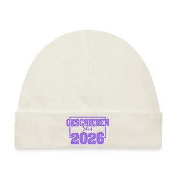 2026 - Baby Premium Organic Mütze - Naturweiß - Vorne