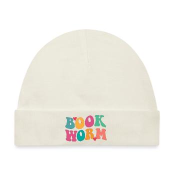 Book worm - Baby Premium Organic Mütze - Naturweiß - Vorne
