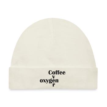 Kaffee über Sauerstoff - Baby Premium Organic Mütze - Naturweiß - Vorne