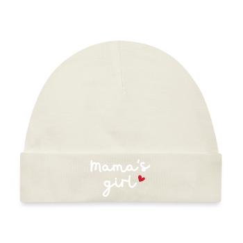 Mamas Mädchen - Baby Premium Organic Mütze - Naturweiß - Vorne