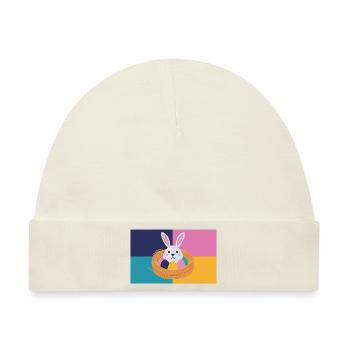 Osterhase No.05 - Baby Premium Organic Mütze - Naturweiß - Vorne