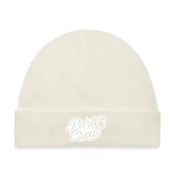 Party Crew - Baby Premium Organic Mütze - Naturweiß - Vorne