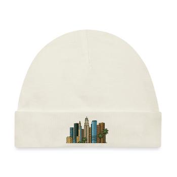 los angeles stadt - Baby Premium Organic Mütze - Naturweiß - Vorne
