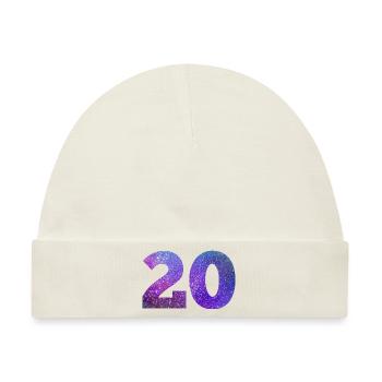 Galaxie Nummer 20 - Baby Premium Organic Mütze - Naturweiß - Vorne