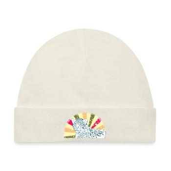 Retro Leopard Jungle Vibe Minimal Wild Cat Style - Baby Premium Organic Mütze - Naturweiß - Vorne