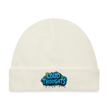 Loud Thoughts – Graffiti Lettering Design. - Baby Premium Organic Mütze - Naturweiß - Vorne