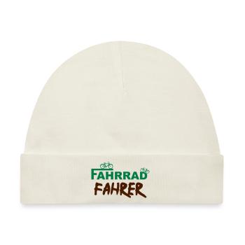 Fahrradfahrer - Baby Premium Organic Mütze - Naturweiß - Vorne
