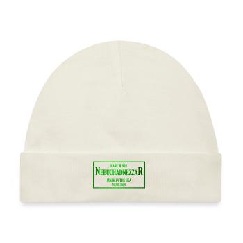 Nebuchadnezzar Schiff Matrix Geschenkidee - Baby Premium Organic Mütze - Naturweiß - Vorne