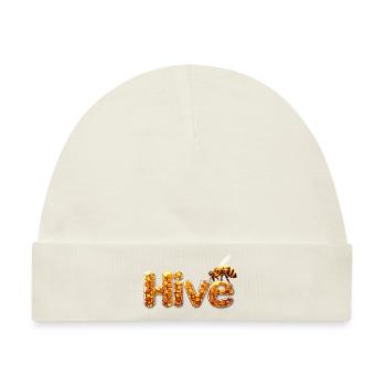 Bienenstock Bienenhaltung Honig Hive - Baby Premium Organic Mütze - Naturweiß - Vorne
