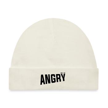 Hey I'm Angry - Baby Premium Organic Mütze - Naturweiß - Vorne