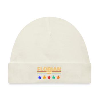Florian - Baby Premium Organic Mütze - Naturweiß - Vorne