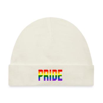 Pride Regenbogen - Baby Premium Organic Mütze - Naturweiß - Vorne