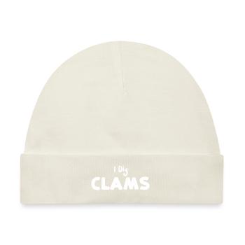 I Dig Clams - Fishing - Baby Premium Organic Mütze - Naturweiß - Vorne