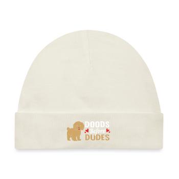 Goldendoodle - Baby Premium Organic Mütze - Naturweiß - Vorne