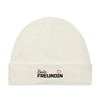 Beste Freundin - Baby Premium Organic Mütze - Naturweiß - Vorne