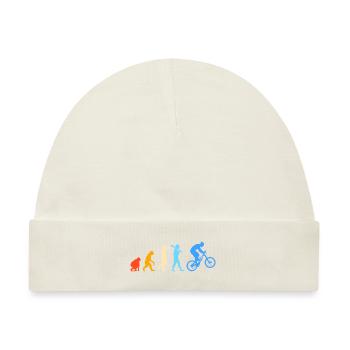 Mountainbike Mountainbiken Mountainbiker - Baby Premium Organic Mütze - Naturweiß - Vorne
