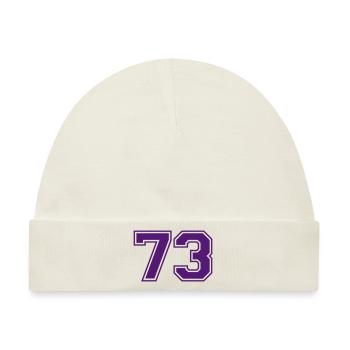 73 - Baby Premium Organic Mütze - Naturweiß - Vorne