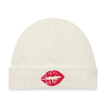 lippen - Baby Premium Organic Mütze - Naturweiß - Vorne
