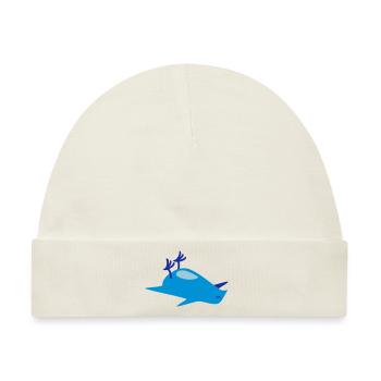 Toter Vogel / dead bird (3c) - Baby Premium Organic Mütze - Naturweiß - Vorne