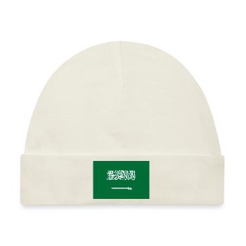 Nationalflagge von Saudi-Arabien - Baby Premium Organic Mütze - Naturweiß - Vorne