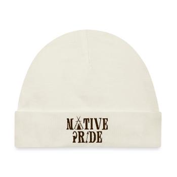 Indianer: Native Pride - Baby Premium Organic Mütze - Naturweiß - Vorne