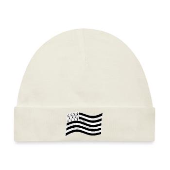 Flagge Großbritannien - Baby Premium Organic Mütze - Naturweiß - Vorne