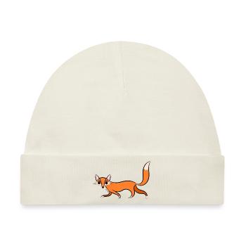 Fuchs Illustration - Baby Premium Organic Mütze - Naturweiß - Vorne
