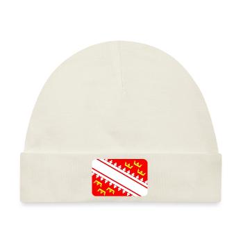 ALSACE FLAG round corner 400 dpi - Baby Premium Organic Mütze - Naturweiß - Vorne