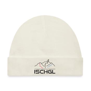 Wintersport Skipiste Ischgl - Baby Premium Organic Mütze - Naturweiß - Vorne