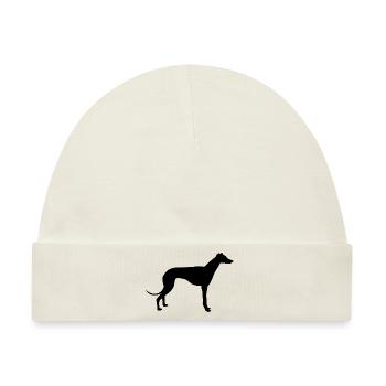 Windhund - Baby Premium Organic Mütze - Naturweiß - Vorne