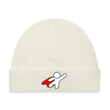 Superhelden Comic Cartoon - Perfekte Geschenkidee - Baby Premium Organic Mütze - Naturweiß - Vorne