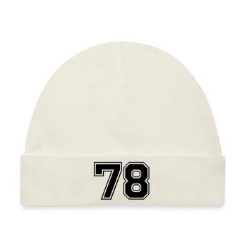 78 - Baby Premium Organic Mütze - Naturweiß - Vorne