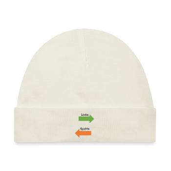 Links und Rechts - Baby Premium Organic Mütze - Naturweiß - Vorne