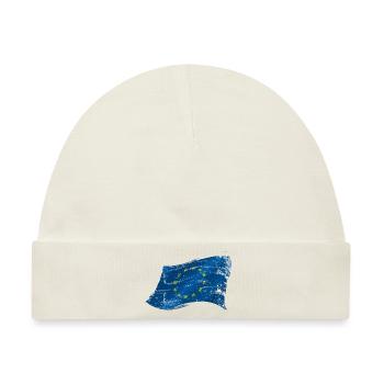 EU-Flagge (Fake-Edition) - Baby Premium Organic Mütze - Naturweiß - Vorne