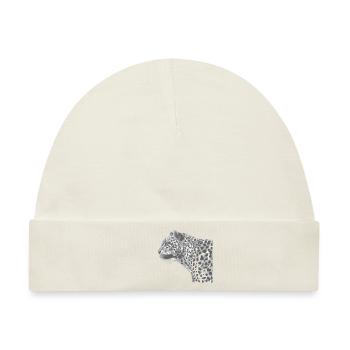 leopard - Baby Premium Organic Mütze - Naturweiß - Vorne