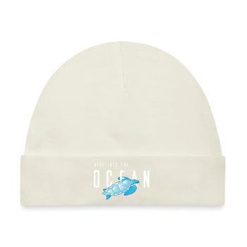 Ocean Dive - Baby Premium Organic Mütze - Naturweiß - Vorne