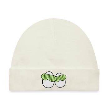 Funky Eggs - Baby Premium Organic Mütze - Naturweiß - Vorne