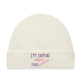 I'm Blonde - Baby Premium Organic Mütze - Naturweiß - Vorne