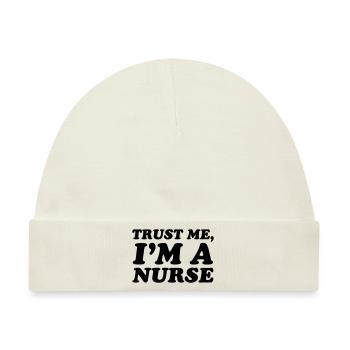 Nurse - Baby Premium Organic Mütze - Naturweiß - Vorne