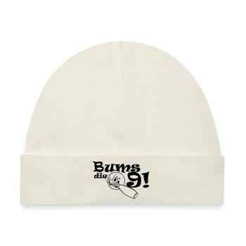 Bums die Neun - Baby Premium Organic Mütze - Naturweiß - Vorne