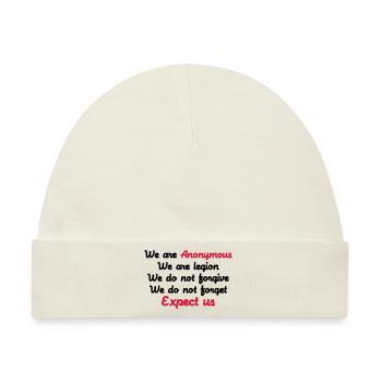 Anonymous - Baby Premium Organic Mütze - Naturweiß - Vorne