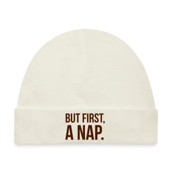 But first a NAP - Baby Premium Organic Mütze - Naturweiß - Vorne