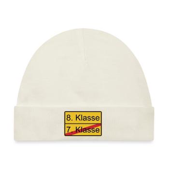 8. Klasse nicht 7. Klasse - Baby Premium Organic Mütze - Naturweiß - Vorne