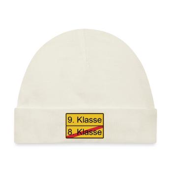 9. Klasse nicht 8. Klasse - Baby Premium Organic Mütze - Naturweiß - Vorne